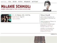 Tablet Screenshot of melanieschmidli.com